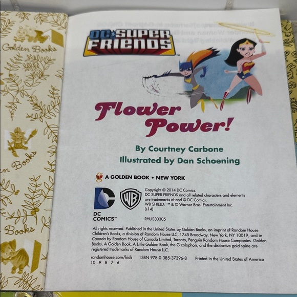 Vintage Lot Little Golden Book DC Superfriends 2011, 2012, 2013, 2014. Like new! - Picture 3 of 6